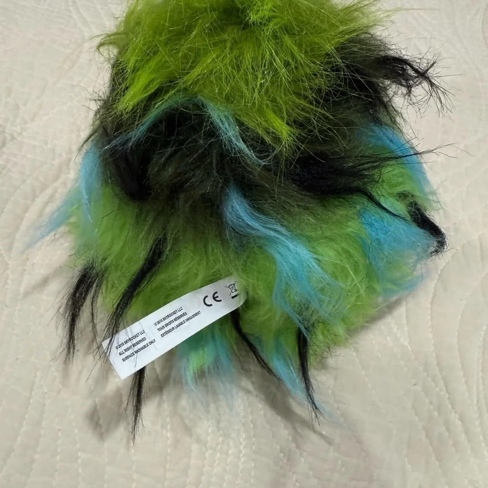 Fuzzy Green Monster Toy